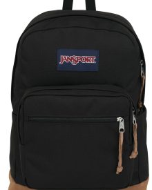 JanSport Right Pack Backpack - Durable Daypack with Padded 15" Laptop Sleeve, Spacious Main Compartment & Integrated Water Bottle Pocket - Black